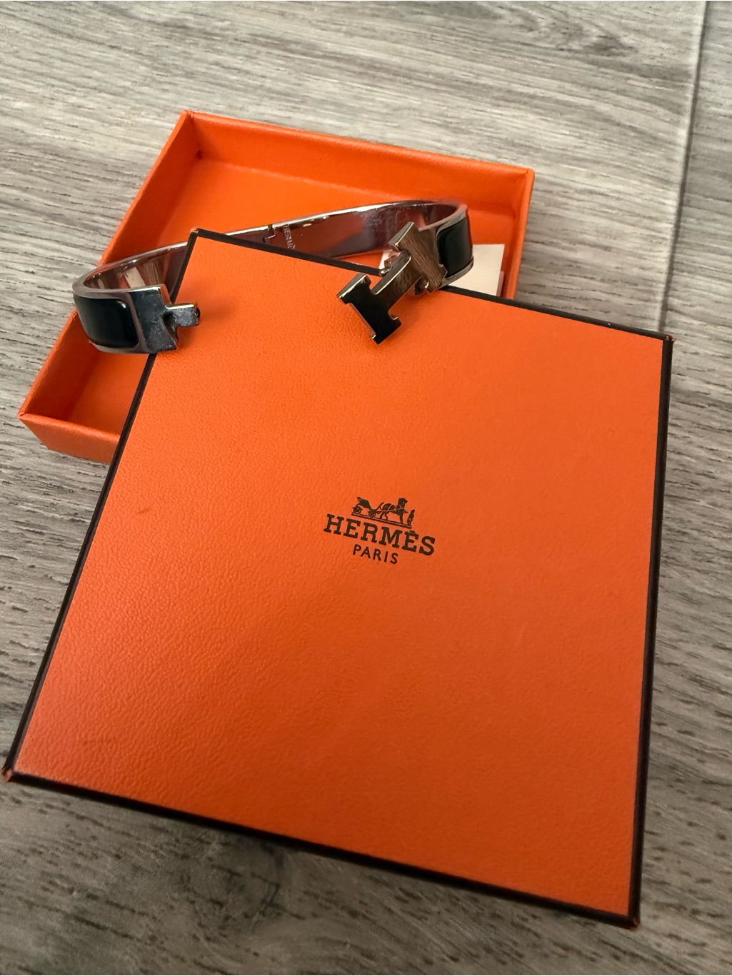 Hermes Clic Clac Enamel Bracelet